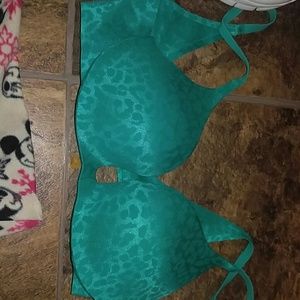 Victoria Secret bra size 32 c green in color